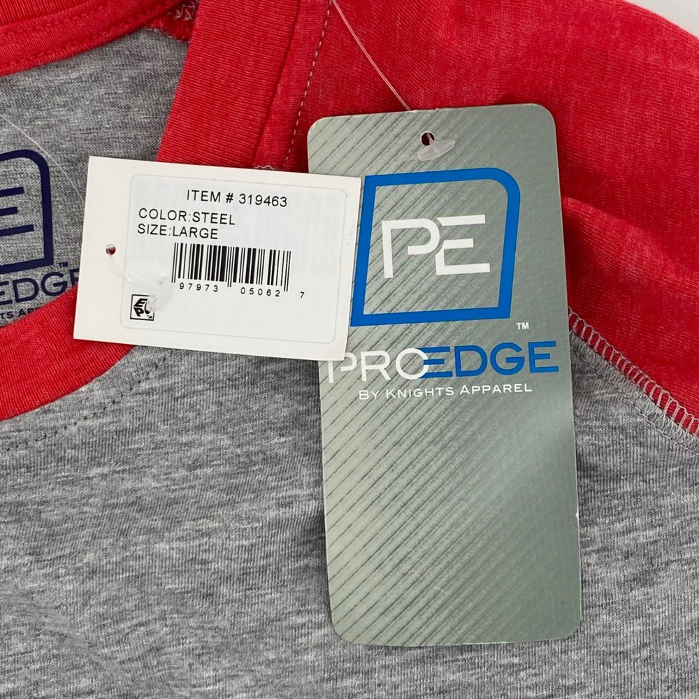 ProEdge Georgia Bulldogs Raglan Long Sleeve Shirt Steel Red Womens Large NWT - Picture 3 of 6